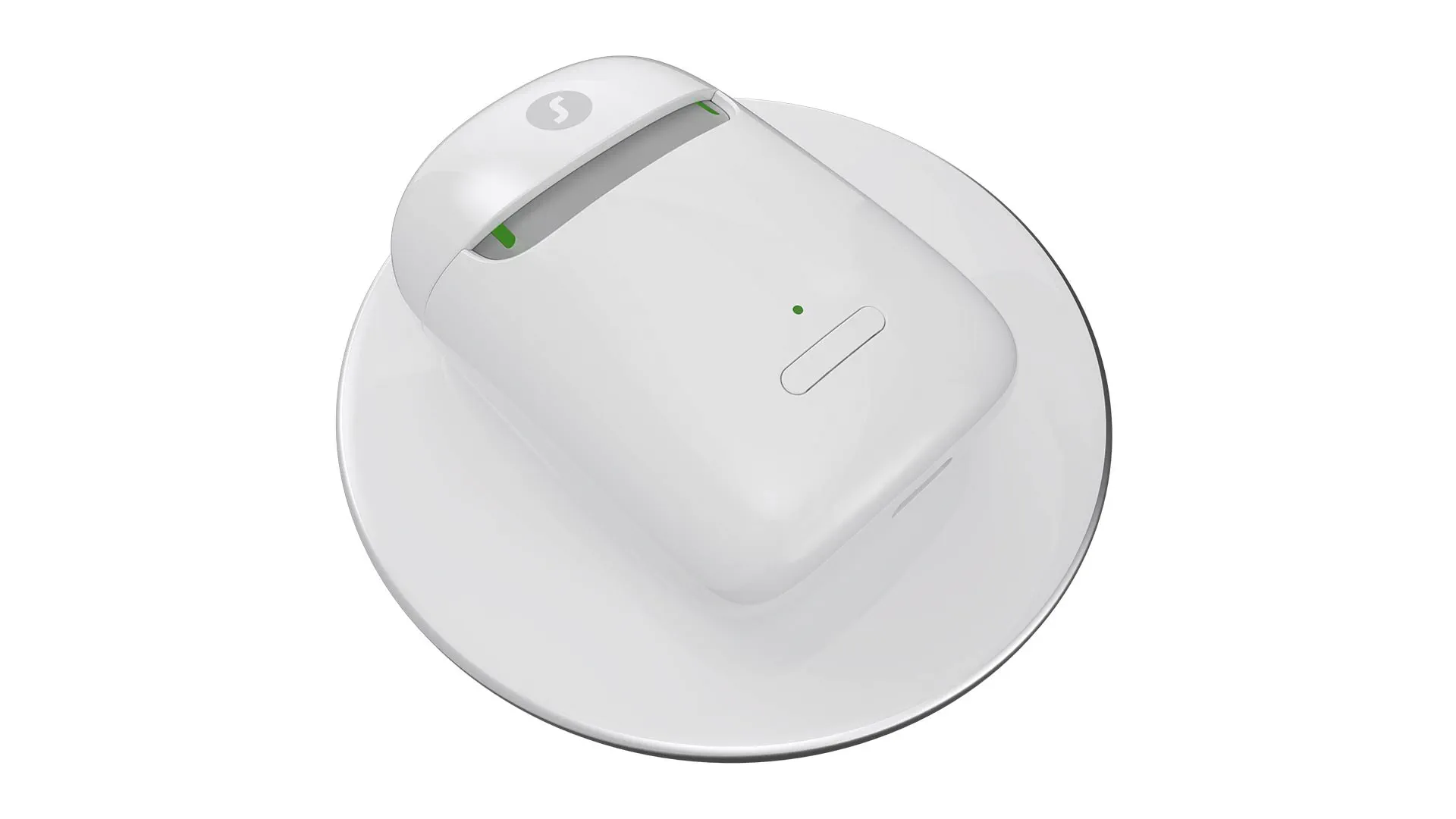 Styletto AX charging case on wireless pad
